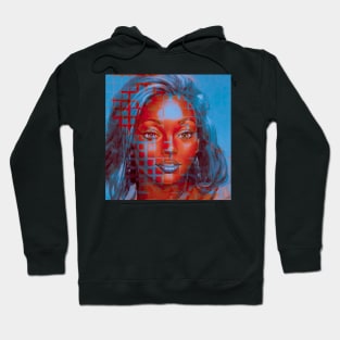 JOY Glitch Art Portrait Hoodie